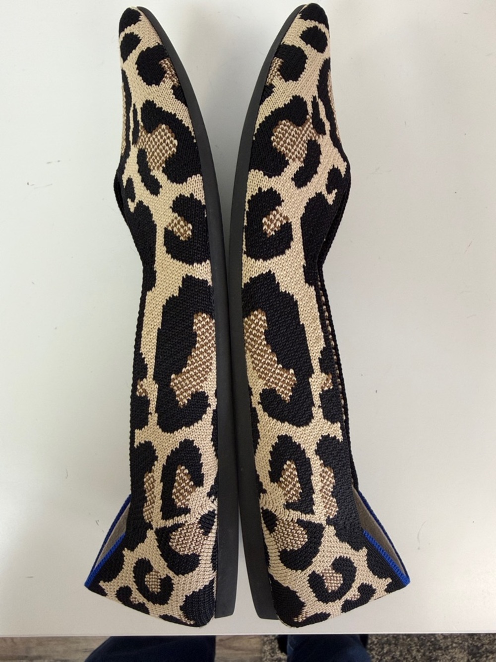 Rothys Leopard Pointy Toe Flats Size 11.5 - Picture 5 of 9